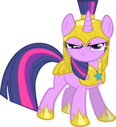 Size: 3659x4000 | Tagged: safe, artist:spaceponies, twilight sparkle, pony, unicorn, g4, armor, female, hoof shoes, royal guard, royal guard armor, simple background, solo, transparent background, unicorn twilight, vector
