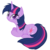 Size: 367x370 | Tagged: safe, artist:mn27, twilight sparkle, pony, unicorn, g4, cute, female, looking at you, looking back, lying, lying down, mare, prone, simple background, smiling, solo, transparent background, unicorn twilight