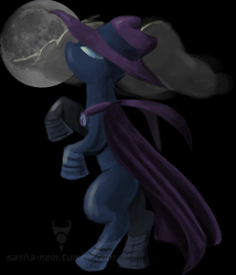 Size: 518x604 | Tagged: safe, artist:tombstone, mare do well, pony, g4, female, mare, moon, solo