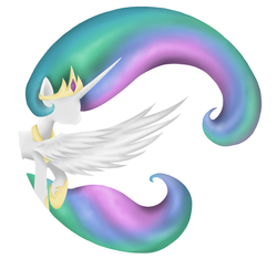 Size: 1540x1440 | Tagged: safe, artist:kairaanix, princess celestia, alicorn, pony, g4, female, solo