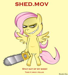 Size: 900x990 | Tagged: dead source, safe, artist:mandy-zim, fluttershy, .mov, shed.mov, g4, fluttershed