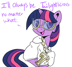Size: 650x600 | Tagged: safe, artist:lustrous-dreams, twilight sparkle, pony, ask filly twilight, g4, ask, clothes, female, filly, filly twilight sparkle, glasses, solo, tumblr, twilightlicious, younger