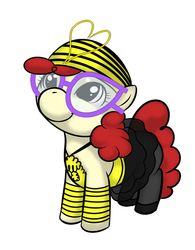 Size: 680x874 | Tagged: safe, artist:kloudmutt, twist, g4, blind melon, glasses, hat