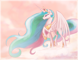 Size: 2000x1538 | Tagged: safe, artist:probablyfakeblonde, princess celestia, pony, g4, female, solo