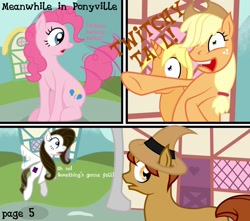 Size: 1280x1131 | Tagged: safe, artist:taharon, applejack, pinkie pie, oc, comic:the wonderbolts, g4, comic, pinkie sense