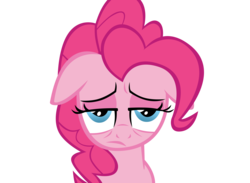 Size: 2999x2201 | Tagged: safe, artist:yourfavoritesenpai, pinkie pie, pony, g4, female, hangover, high res, simple background, solo, tired, transparent background, vector