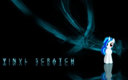 Size: 2600x1625 | Tagged: safe, dj pon-3, vinyl scratch, g4, music, wallpaper