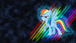 Size: 2732x1536 | Tagged: safe, artist:piranhaplant1, artist:raynefeather, rainbow dash, pony, g4, female, solo, vector, wallpaper