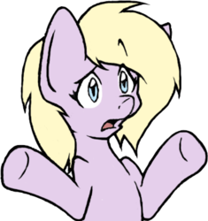 Size: 366x390 | Tagged: safe, artist:toybox, derpy hooves, pegasus, pony, g4, female, mare, outline, shrug, shrugpony, simple background, solo, transparent background