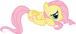 Size: 5000x2240 | Tagged: safe, artist:kooner-cz, fluttershy, g4, scared, simple background, transparent background, vector