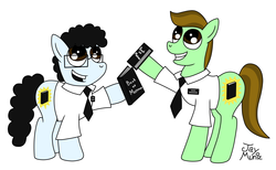 Size: 3029x1869 | Tagged: safe, artist:jay muniz, pony, glasses, mormon, mormonism, mormons, musical, musicals, ponified, the book of mormon