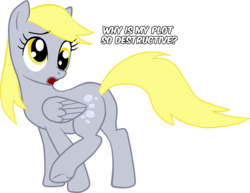 Size: 961x742 | Tagged: safe, artist:countcarbon, derpy hooves, pegasus, pony, g4, butt, female, iron plot, mare, plot, simple background, solo, transparent background