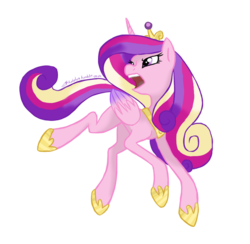 Size: 826x805 | Tagged: safe, artist:kudalyn, princess cadance, pony, g4, female, simple background, solo, transparent background