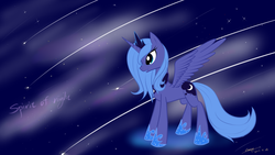 Size: 1920x1080 | Tagged: dead source, safe, artist:xcopyen002, princess luna, alicorn, pony, g4, female, s1 luna, solo, wallpaper