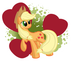 Size: 1500x1284 | Tagged: safe, artist:zap-apple, applejack, earth pony, pony, g4, female, raised hoof, solo