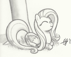 Size: 2383x1917 | Tagged: safe, artist:kingpivot001, fluttershy, pony, g4, female, solo, traditional art