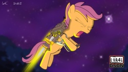 Size: 1280x720 | Tagged: safe, artist:lva4l, scootaloo, g4, jetpack