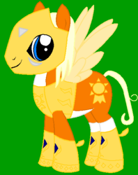 Size: 415x523 | Tagged: safe, artist:champgirl64, pegasusmon, crossover, digimon, ponified