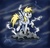 Size: 1666x1614 | Tagged: safe, artist:chibi-jen-hen, derpy hooves, pegasus, pony, g4, cloud, female, lightning, mare, on a cloud, solo