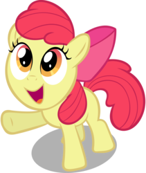 Size: 6400x7600 | Tagged: safe, artist:danton-damnark, apple bloom, earth pony, pony, g4, absurd resolution, female, simple background, solo, transparent background, vector