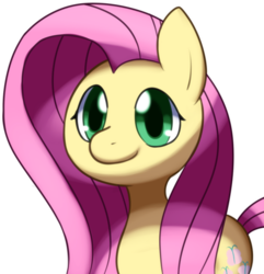Size: 624x647 | Tagged: safe, artist:solar-slash, fluttershy, pegasus, pony, g4, female, looking at you, mare, simple background, smiling, solo, three quarter view, transparent background