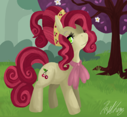 Size: 670x620 | Tagged: safe, artist:divinisity, cherry jubilee, pony, g4, female, solo