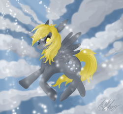 Size: 670x620 | Tagged: safe, artist:divinisity, derpy hooves, pegasus, pony, g4, female, mare, solo