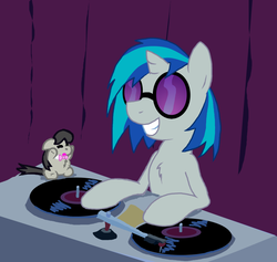 Size: 1068x1012 | Tagged: safe, artist:fluffsplosion, dj pon-3, octavia melody, vinyl scratch, fluffy pony, g4