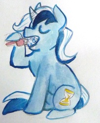 Size: 1164x1433 | Tagged: safe, artist:mazepony, minuette, pony, g4, female, solo, traditional art