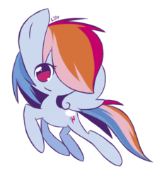 Size: 549x600 | Tagged: safe, artist:lillynya, rainbow dash, pony, g4, female, solo