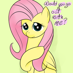 Size: 2000x2000 | Tagged: safe, artist:kloudmutt, fluttershy, pony, g4, bronybait, cute, female, high res, shyabetes, solo