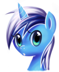 Size: 990x1192 | Tagged: safe, artist:lillynya, minuette, pony, unicorn, g4, bust, female, looking at you, mare, portrait, simple background, solo, transparent background