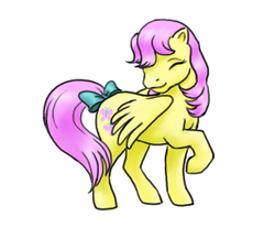 Size: 342x282 | Tagged: safe, artist:spirit-of-twilight, fluttershy, g1, g4, g4 to g1, generation leap