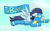 Size: 1280x800 | Tagged: safe, artist:darkm0neo, soarin', pony, bronycon, g4, goggles, male, solo, wonderbolts uniform