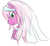 Size: 495x455 | Tagged: safe, artist:xxhazukixx, cheerilee, earth pony, pony, g4, female, solo, traditional art, wedding veil