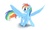 Size: 1500x910 | Tagged: safe, artist:rubrony, rainbow dash, pegasus, pony, g4, female, solo