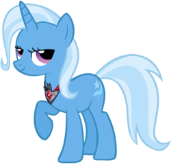 Size: 5000x4816 | Tagged: safe, artist:zelc-face, trixie, pony, unicorn, g4, magic duel, season 3, absurd resolution, alicorn amulet, female, mare, raised hoof, simple background, solo, transparent background, vector