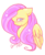 Size: 348x423 | Tagged: safe, artist:veritasket, fluttershy, pinkie pie, pony, g4, blushing, female, mare, simple background, solo, transparent background