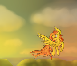 Size: 1400x1200 | Tagged: safe, artist:serenakks, spitfire, g4, flying