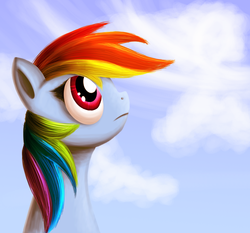 Size: 1400x1304 | Tagged: safe, artist:myhysteria, rainbow dash, pony, g4, female, profile, solo