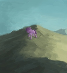 Size: 1000x1080 | Tagged: safe, artist:ifoldbooks, twilight sparkle, pony, g4, desert, female, solo