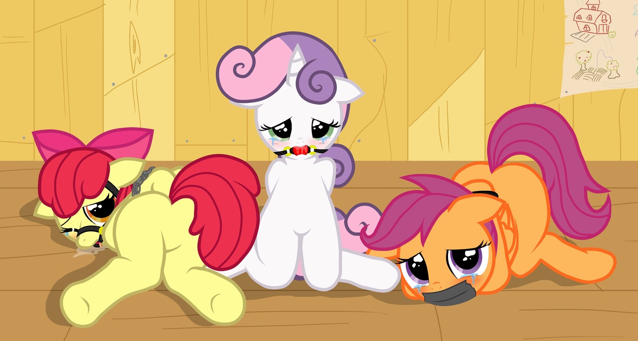 Apple bloom sweetie belle and scootaloo