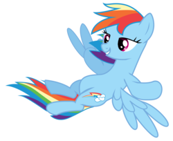 Size: 2265x1846 | Tagged: safe, artist:sacronius, rainbow dash, pegasus, pony, g4, female, mare, simple background, solo, transparent background, vector