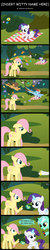 Size: 400x2000 | Tagged: safe, artist:blanishna, fluttershy, lyra heartstrings, rainbow dash, rarity, g4, comic, filly