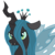 Size: 6111x6111 | Tagged: safe, artist:thekisame, queen chrysalis, changeling, changeling queen, g4, absurd resolution, crown, female, jewelry, regalia, simple background, transparent background, vector