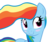 Size: 900x750 | Tagged: dead source, safe, artist:marshylawl, rainbow dash, pegasus, pony, g4, alternate hairstyle, blushing, simple background, solo, transparent background, vector