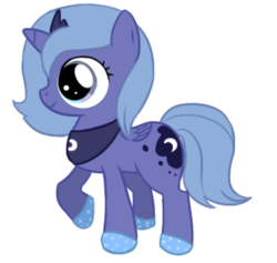 Size: 377x358 | Tagged: safe, artist:thekisame, princess luna, pony, g4, female, simple background, solo, woona