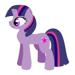 Size: 398x396 | Tagged: safe, artist:thekisame, twilight sparkle, pony, unicorn, g4, female, mare, smiling, solo, unicorn twilight