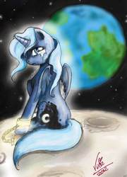 Size: 1477x2047 | Tagged: safe, artist:vixetra, princess luna, pony, g4, crying, female, sad, solo