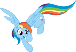 Size: 7814x5409 | Tagged: safe, artist:joey darkmeat, artist:tim015, rainbow dash, pony, g4, .ai available, absurd resolution, cute, dashabetes, female, flying, simple background, solo, transparent background, vector
